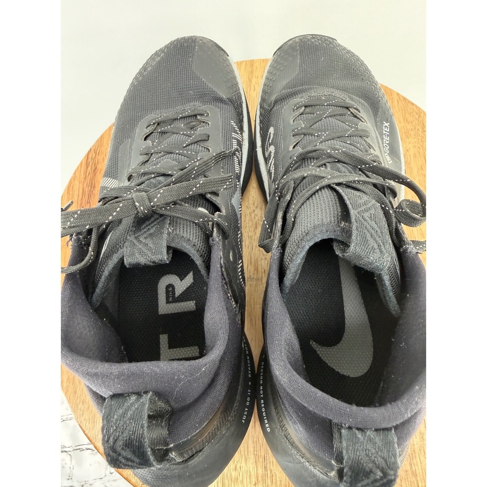 Nike Pegasus Trail 4 GORE-TEX Black Grey Waterproof Running Shoes US 9 - Picture 12 of 13
